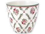 Gry white latte cup fra GreenGate - Tinashjem